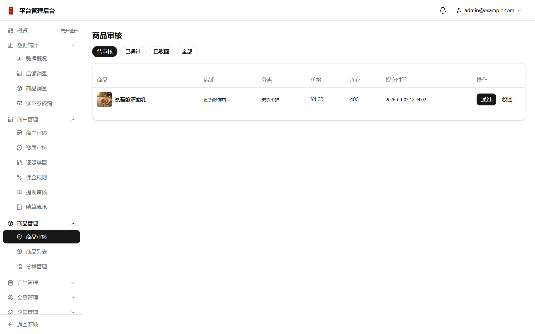 商品审核