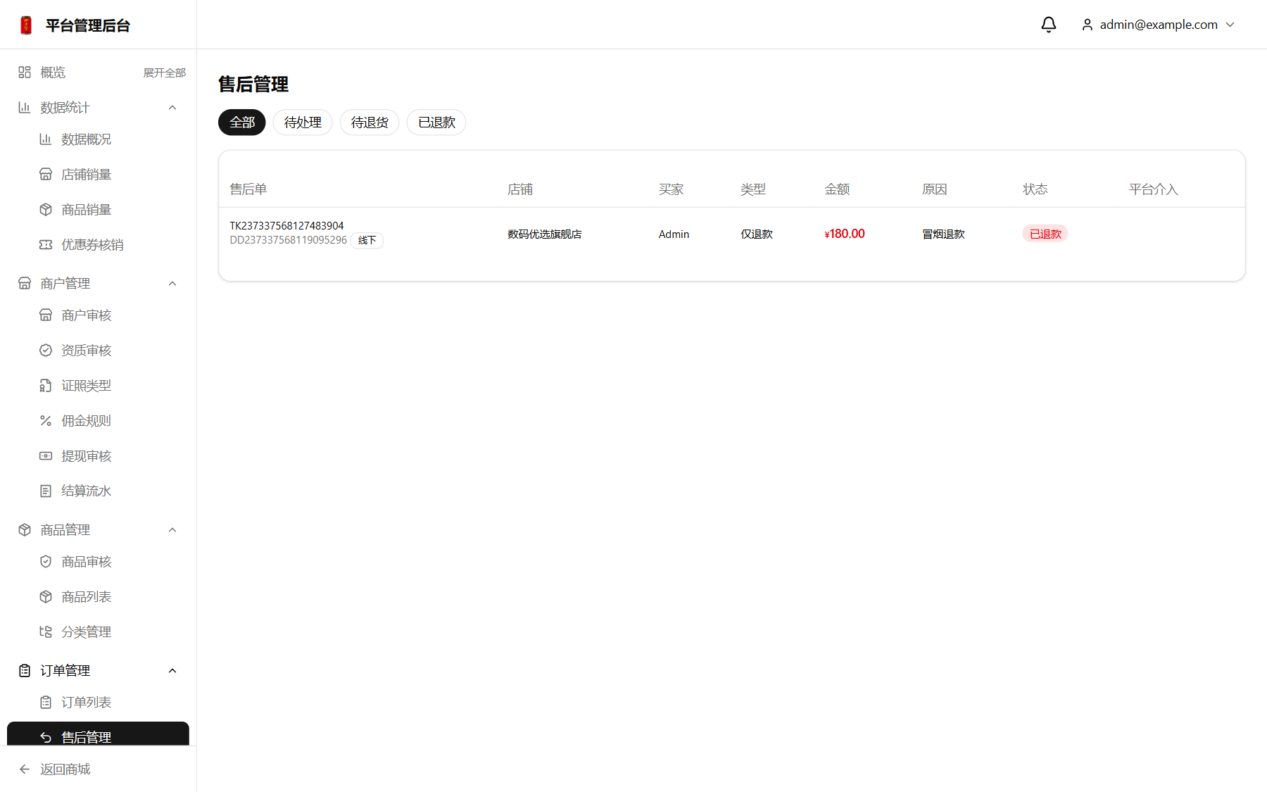 售后管理